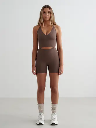 AIM'N | Damen Short Shape Seamless Hotpant | braun